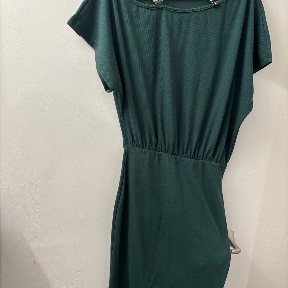 SHEIN Dark Green Midi Dress